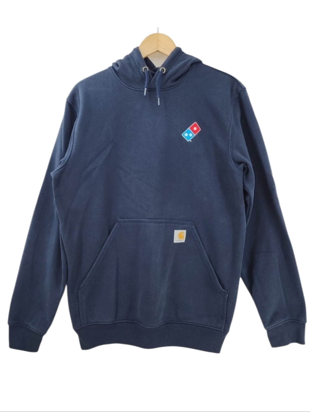 Carhartt Blue Domino's Pullover Hoodie Women's Small Unisex Official Domino's